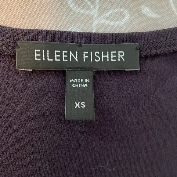 Eileen Fisher system twinset plum purple beaded cami with cardigan set XS - Picture 7 of 14
